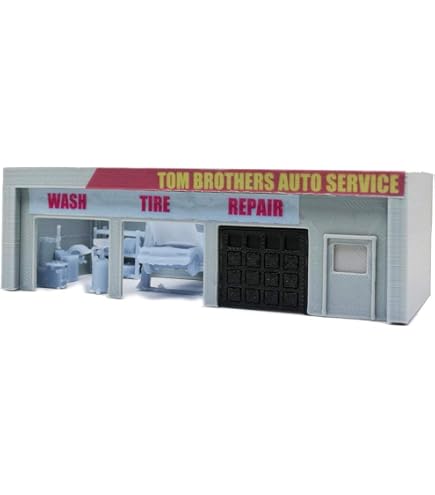 Outland Models Railway Scenery Car Service / Equipment Shop 1:160 N S