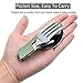 HIKENTURE (TM 4-in-1 Camping Utensil Stainless Steel Fork Knife Spoon Bottle Opener Set with Storage Case