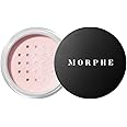 Morphe Mini Bake & Set Setting Powder - Lightweight, Talc-Free Finishing Powder for Face Makeup with a Soft, Natural Finish - Minimizes Shine for Up to 24HR - Brightening Pink (0.09 oz)
