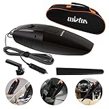 Car Vacuum Cleaner,Wietus 12V, 75W Portable Handheld Car Vacuum Cleaner/ Cleaner Dustbuster Hand Vacuum with a Portable Bag and 14.8 FT(4.5M) Power cord