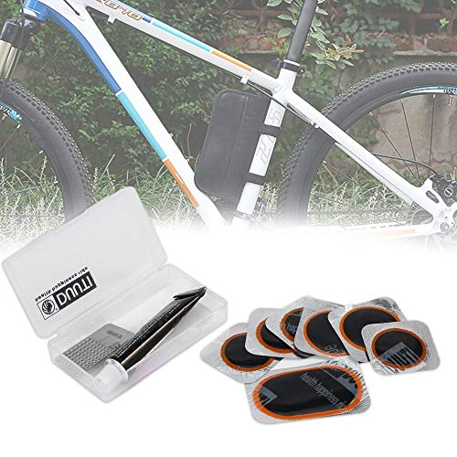 Lovelystar Tire RepairÂ Kit, Cycling Bicycle Bike Repair Fix Kit Flat Rubber Tire Tyre Tube Patch Glue Set Bicycle Bike Repair Accessories