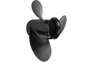 9 x 9 Pitch 48-828156A12 Upgrade OEM Aluminum Outboard Boat Propeller fit Mercury Motos 6/8/9.9/10/15HP,8 Spline Tooth,RH, 2-