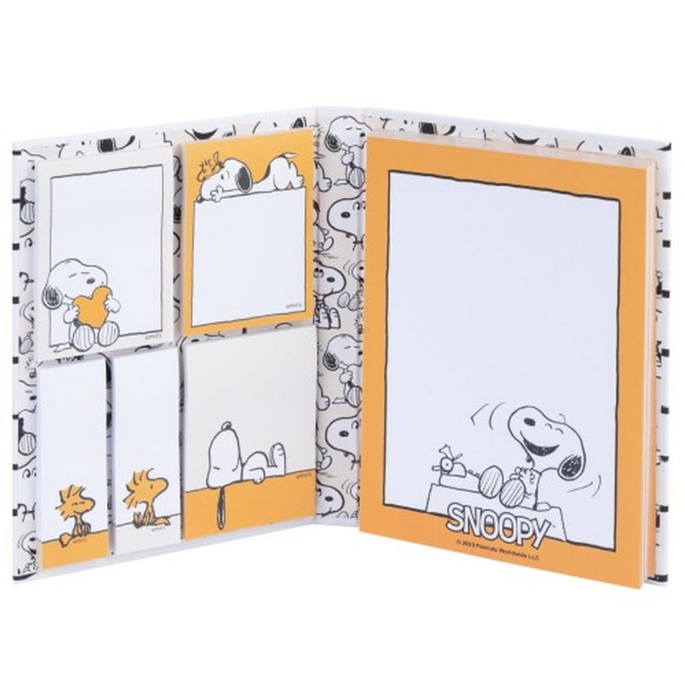 Grupo Erik Sticky Notes Set - Snoopy Stationery | 6 Notepads In Different Sizes, Cute Sticky Notes | Snoopy Gifts For Dog Lovers, Gifts Under 10 Pounds