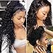 Suerkeep Human Hair Water Wave Wigs Lace Front 150% Density Glueless Virgin Brazilian Natural Hairline Water Curly Lace Frontal Wigs with Baby Hair (12inch, Natural Color)