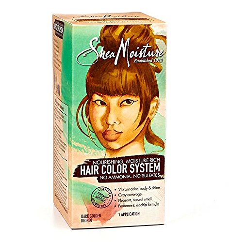 Shea Moisture Sulfate-free Permanent Hair Dye with No Ammonia, Dark Golden Blonde