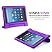 MoKo Case for All-New Amazon Fire HD 8 Tablet (7th Generation, 2017 Release Only) - Kids Shock Proof Convertible Handle Light Weight Super Protective Stand Cover for Fire HD 8, PURPLE
