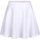 Zaclotre Skorts Skirts for Girls Elastic High Waisted Tennis Skirt with 2 Pockets Athletic Golf Workout Sports Shorts