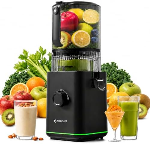 Extractor de Zumo 155 mm con Tolva de 2,5 L, Prensado en Frío
