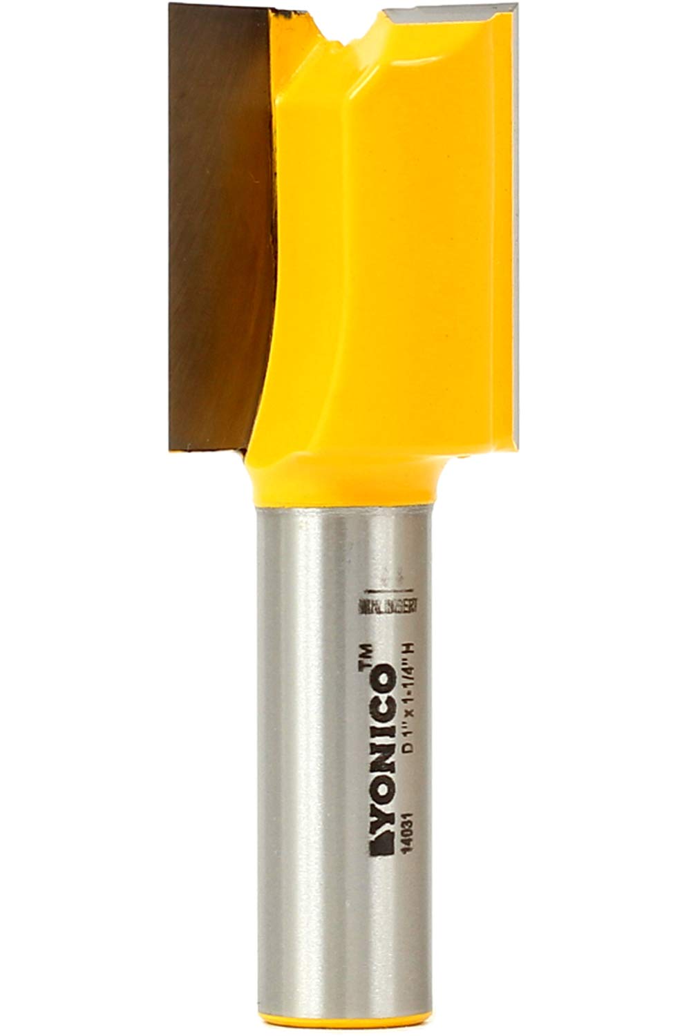 Yonico 14031 1-Inch Diameter X 1-1/4-Inch Height Straight Router Bit 1/2-Inch Shank