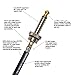 D'Addario Guitar Cable - American Stage - Made in the USA - Geo Tip for Secure Connection - 1/4 Inch Male to 1/4 Inch Male - 20 Feet - Straight Ends - 1 Pack