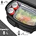 Tirrinia Insulated Lunch Box for Women Men, Leakproof Reusable Lunch Bag Containers for Adult,Working,Office,Lunch Soft Cooler Bag Tote for Picnic Hiking Beach,Black