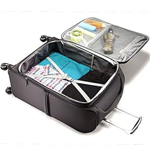 Organizational pockets and compression straps inside the main compartment