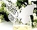 No.2 Warehouse 50 Pcs Butterfly 1# Wedding Table Paper Place Card Escort Name Card Wine Glass Card for Wedding Party Decoration + a Piece of Clean Cloth