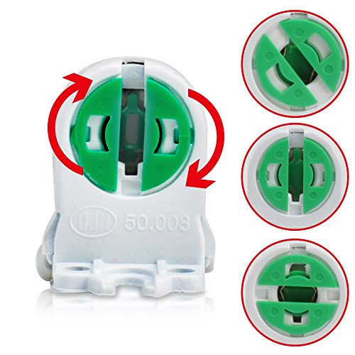 T5 Bi-Pin Lamp Holder Lamp Socket T5 Tube Lamp Holder Tombstone Tube Accessory Lamp Aging Test, Fluorescent Lampholder