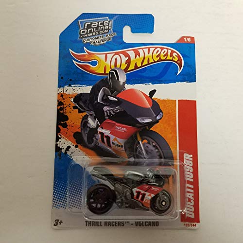 Ducati 1098R Black Color 2011 Hot Wheels Thrill Racers Volcano1/64 diecast car No. 199