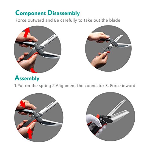 Universal 6 in 1 Clever Food Choppers Slicer Cutter With Built-in Cutting Board- Ideal Tool for Picnics