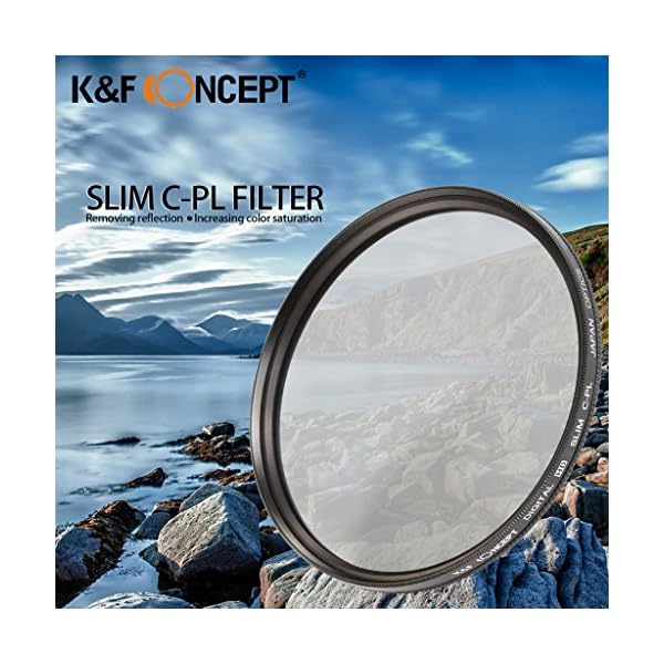 K&F Concept 82mm Ultra Violet Filter Slim Multi Coated CPL Zirkular Polarizing Glas Filter für Nikon Canon Kamera mit… – Bild 4