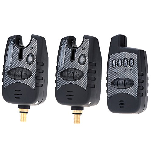 Docooler Wireless Digital Fishing LED Alarm Set 2 Angeln Bissanzeiger + 1 Empf?nger in der Rechtssache Carp Fishing… – Bild 3