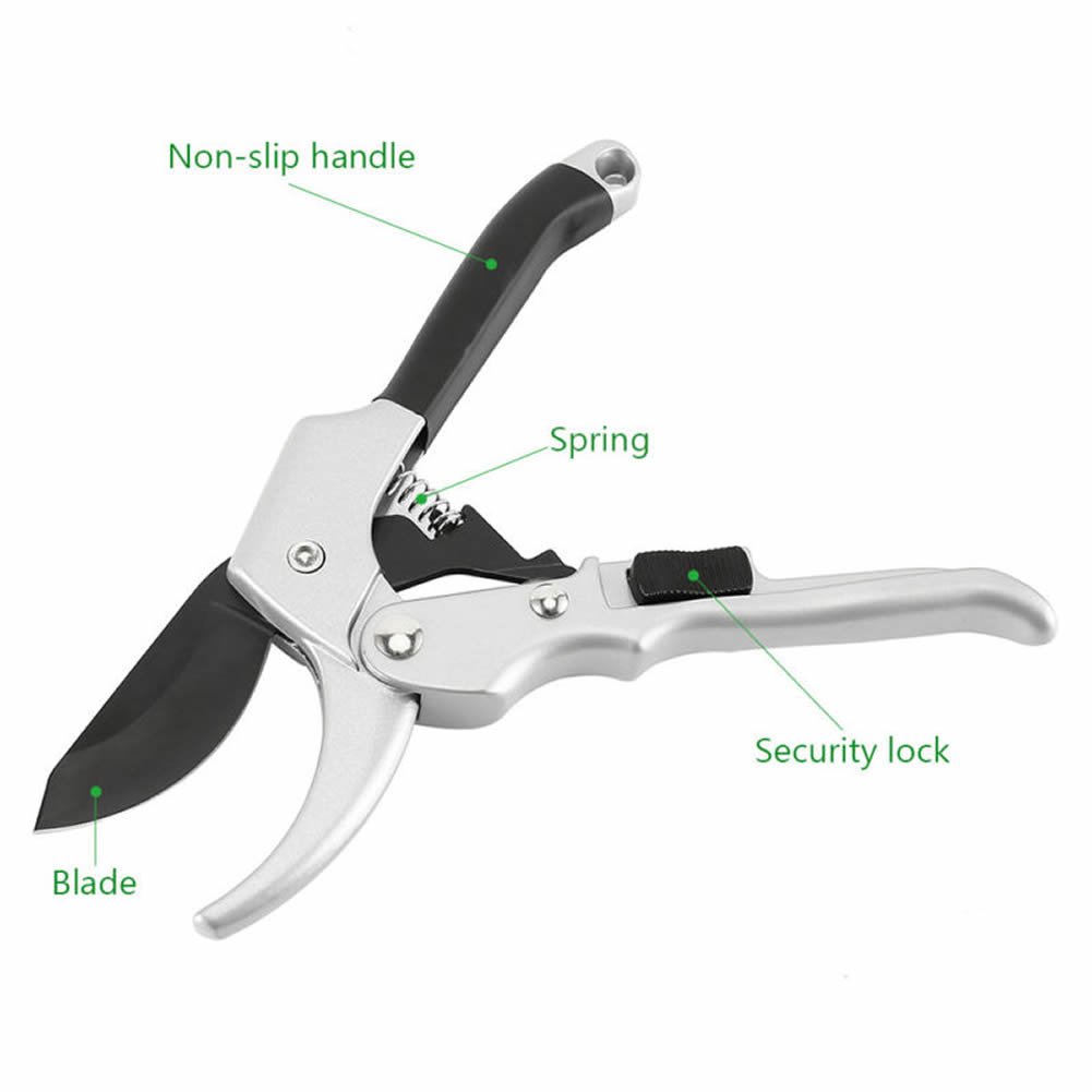 Dolwis Store Pruning Shears Professional SK-5 Steel Blade Sharp Anvil Tree Trimmers Secateurs,Hand Pruners,Garden Shears,Garden Clippers,Rose trimmers,Less effort