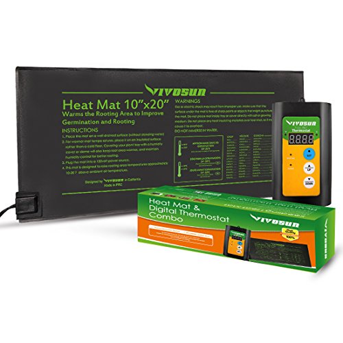 UPC 742920469795, VIVOSUN 10&quot;x20&quot; Seedling Heat Mat and Digital Thermostat Combo Set