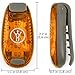 LED Safety Light 2 Pack (Orange) - Nighttime Visibility for Runners, Cyclists, Walkers, Joggers, Kids, Dogs, Relays & More - Clip to Clothes Strap to Wrist, Ankle, Bike, Collar or Just About Anywhere!