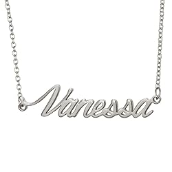 Aoloshow Vanessa Name Necklace Nameplate Christmas