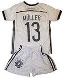 FWC 2014 Germany Kids Home Jersey & Short #13 MULLER Youth Sizes