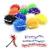 SAMS-Fly-Tying-Materials-Ice-Chenille-Tinsel-Crystal-Flash-Chenilles-Line-10-Colors-Assortment-Medium-Size