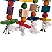 Aigou Knots Block Chewing Bird Toys with Bells Hanging Parrot Toys 17.5