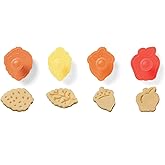 Fox Run Harvest Autumn Leaves 2" Pastry/Cookie/Pie/Fondant Stampers and Cutters, 4-Piece Set, Multicolor