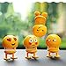 8 Pcs Cute Emoji Bobble Head Dolls, Funny Smiley Face Springs Dancing Toys for Car Dashboard Ornaments, Party Favors, Gifts, Home Decorations