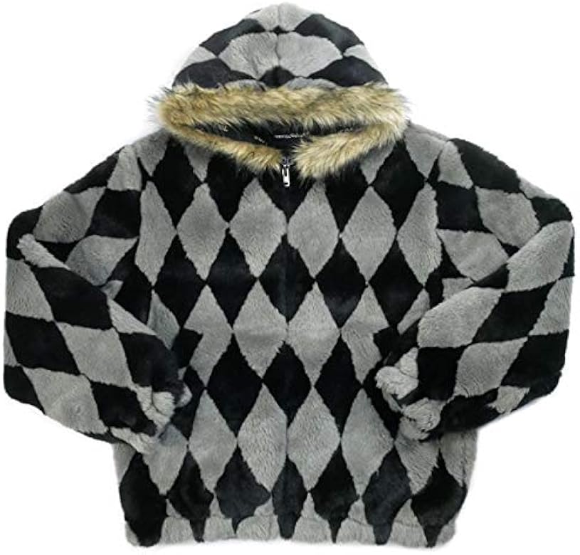 Supreme diamond faux fur jacket Clearance
