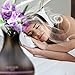 Villain Spa Ultrasonic Aroma Essential Oil Diffuser, 400 mL Wood Grain Cool Mist Humidifier with 7 Color Changing LED Lights, Mist Control, Auto Off,  8 -12 hr. Mist