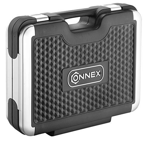 Connex Bit- und Steckschlüssel-Satz 68-teilig - 1/4" & 1/2" - Inkl. Gelenkratschengabelschlüssel - Im Kunststoffkoffer - Für Montage- & Schraubarbeiten / Stecknuss-Set / Werkzeugkoffer / COXBOH600068 – Bild 4