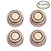 Hair Remover Replacement Heads for Finishing Touches Flawless Women's Painless Hair Remover 18K Gold-Plated 4 Count