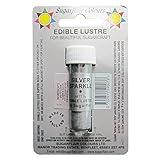 Sugarflair SILVER SPARKLE Edible Lustre Dust Powder - Cake decorating shimmer