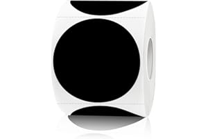 YEGAWEN 2 Inch Black Circle Stickers, Waterproof &Removable Black Dot Stickers, Garage Sale Sticker Price Tags- 300Pcs