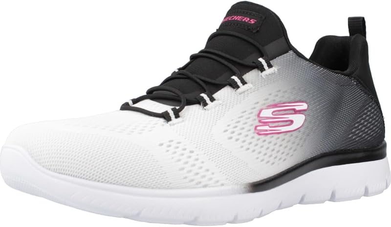 Femme Summits Bright Charmer Espadrilles, Black & White Mesh/Trim, 39.5 EU — photo 1 sur 8