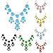 Jane Stone Bubble Beads Y-Necklace Fashion Jewelry Statement Necklace(Fn0584)