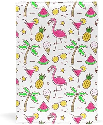 Hawaiian Flamingo Pineapple Patry Book Covers School Book Protector Protect Against Wear 8.7×5.8in