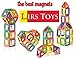 LIRS TOYS Magnetic Building Blocks Toy - 72 pcs Set of Fun, Creative, Educational 3D Construction. Plastic Tiles for Kids Age 3+ with Carry Case and Alphabet Squares. for Boys and Girls