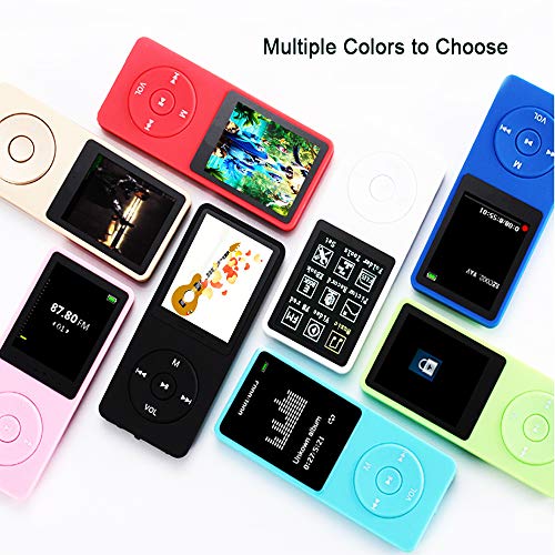MP3 Player, Dyzeryk Music Player with 16GB Micro SD Card, Ultra Slim Music Player with Buildin