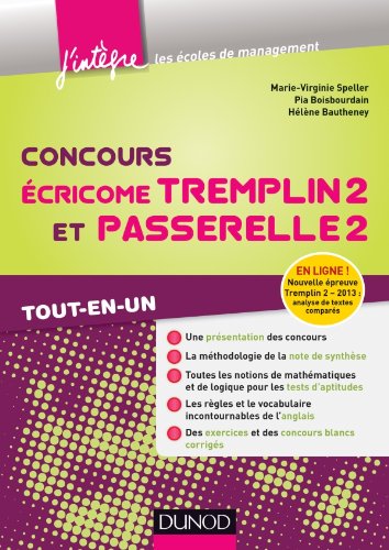 Concours écricome Tremplin 2 et Passerelle 2