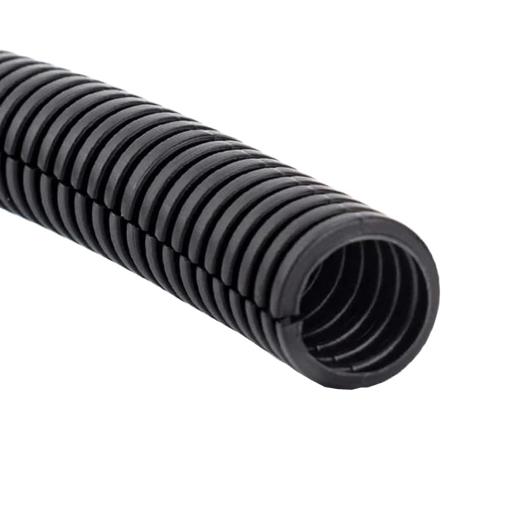 MOCNT Split Loom Wire Auto Split Loom Tubing Wire Conduit Polyethylene Corrugated Flexible Tube Cable Management Sleeve Protection Pipe Cable Tidy Organiser 11mm 10meter