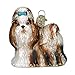 Old World Christmas 12172 Ornaments: Dog Collection Glass Blown Ornaments for Christmas Tree, Shih Tzu, Brown, 3
