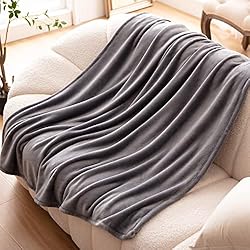 Bertte Fleece Throw Blanket Super Soft Cozy Warm