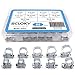 Seloky 88Pcs 10 Size Mini Fuel Injection Style Hose Clamp Assortment Kit for Diesel Petrol Pipe