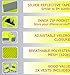 Mr Visibility Reflective Vest for Running or Cycling (2 Pack) | Reflector Jackets with Pockets (Fluo Yellow, Large)