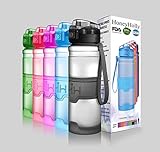 HoneyHolly Portable Sports Water Bottle-Leak Proof Kids Water Bottle Reusable Container,One Click Flip Cap,14/17/24/32Ounce,for Outdoor/Camping/Running/Gym/Kids,Non Toxic,BPA-Free Tritan Plastic