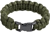 Military Survival Paracord Bracelet (8", Olive Drab)